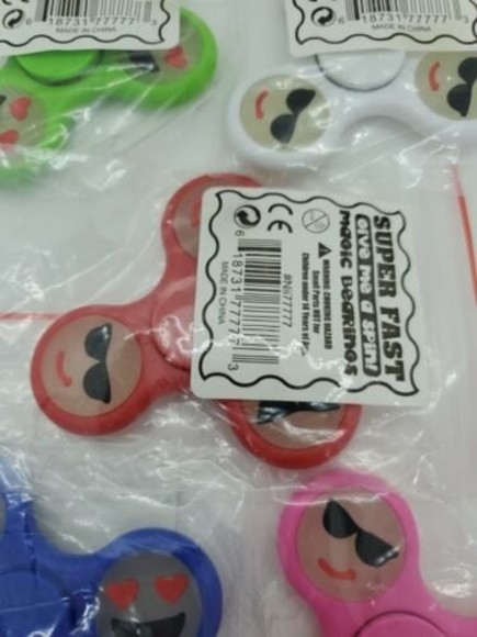 Bulk Fidget Spinner Discount Whole Sale US Seller Free Ship Emoji TriSpinner 5PK - Picture 5 of 6
